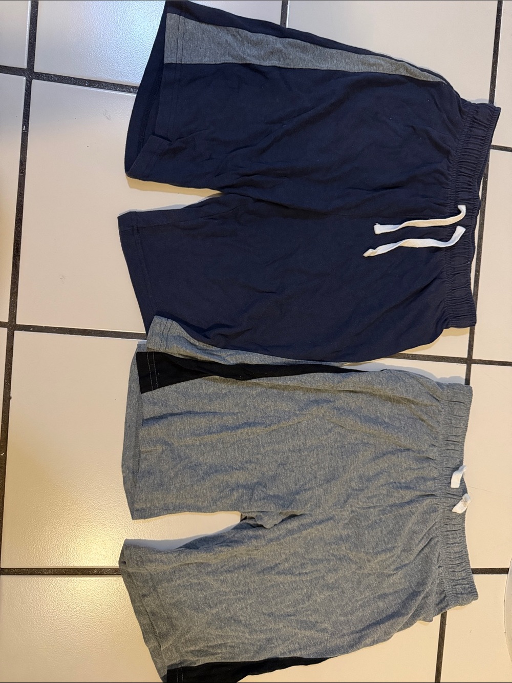 The Children's Place Navy & Gray Colorblock Drawstring Shorts - 2 Pack